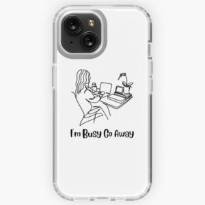 Funny I'm Busy Go Away - Chic Humor for Women's Sticker